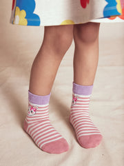 Unisex Bunny Stripe Cotton Ankle Socks