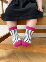 Unisex Candy Cane Stripe Cotton Ankle Socks
