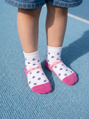 Unisex Polka Dot Flamingo Cotton Ankle Socks