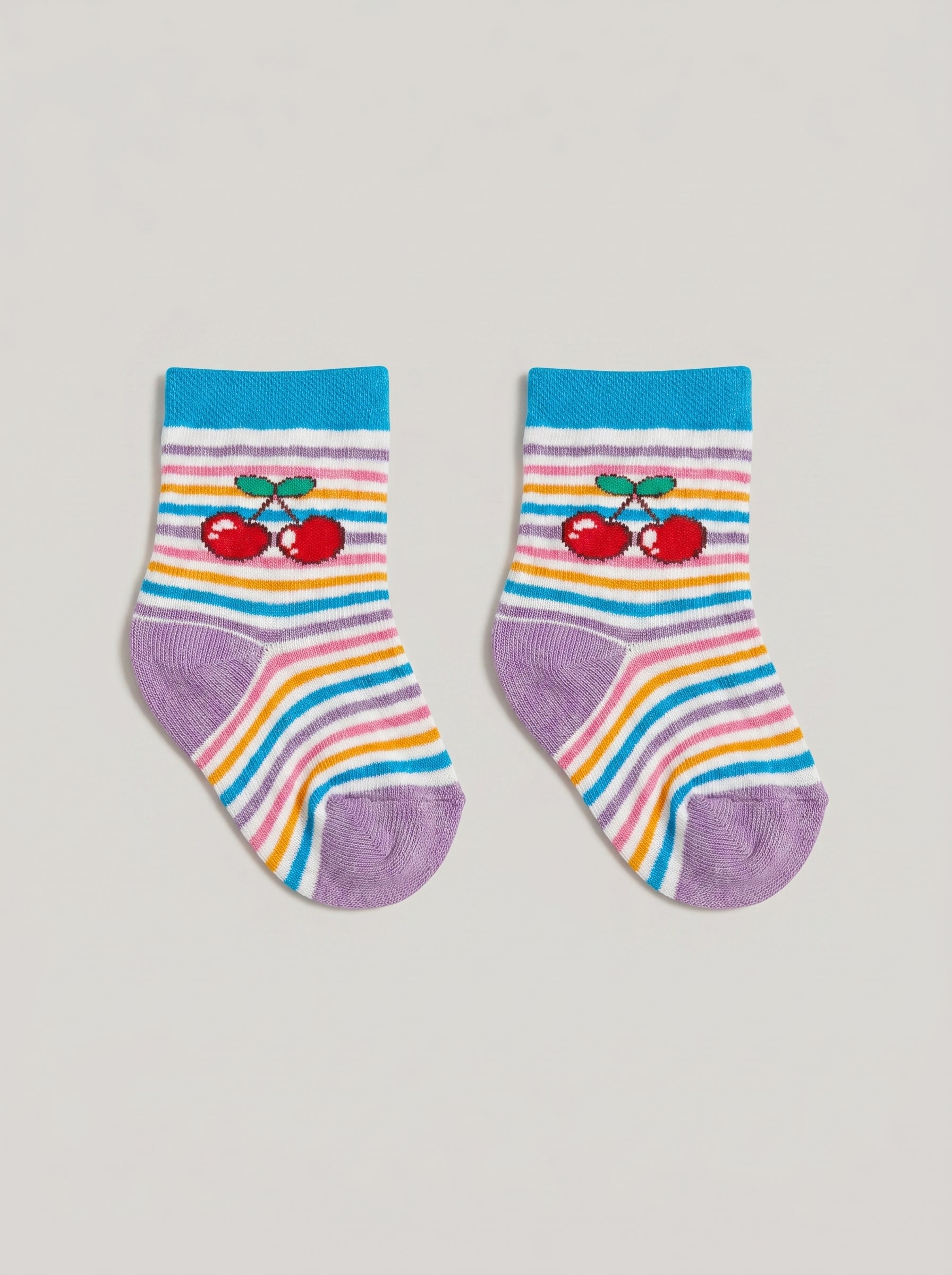 Unisex Rainbow Cherry Cotton Ankle Socks