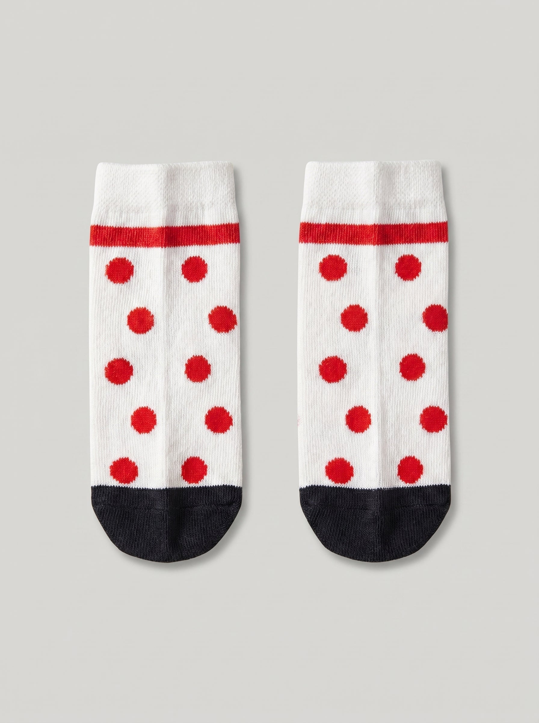 Unisex Scarlet Dot Cotton Ankle Socks