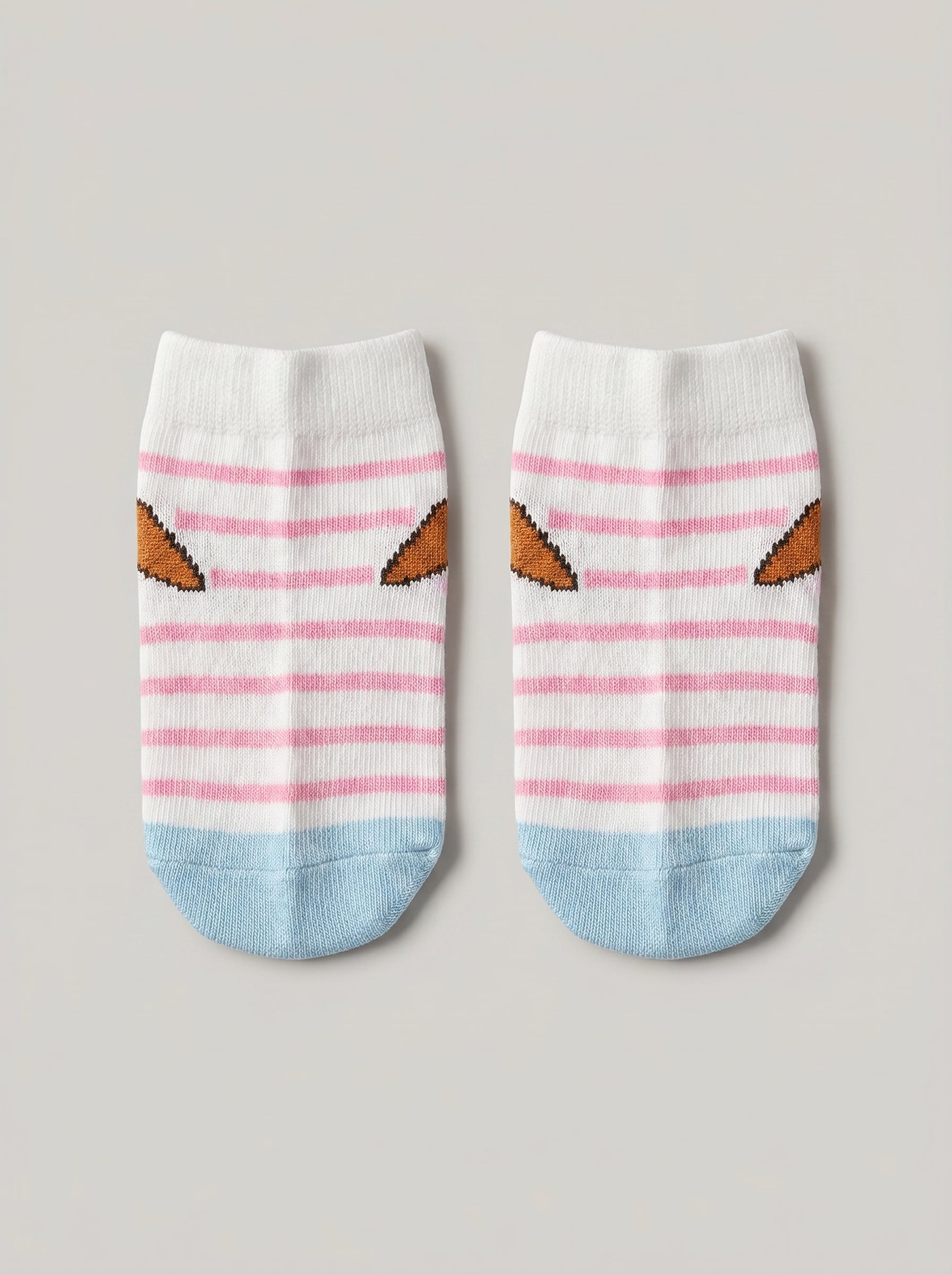 Unisex Candy Carrot Stripe Cotton Ankle Socks