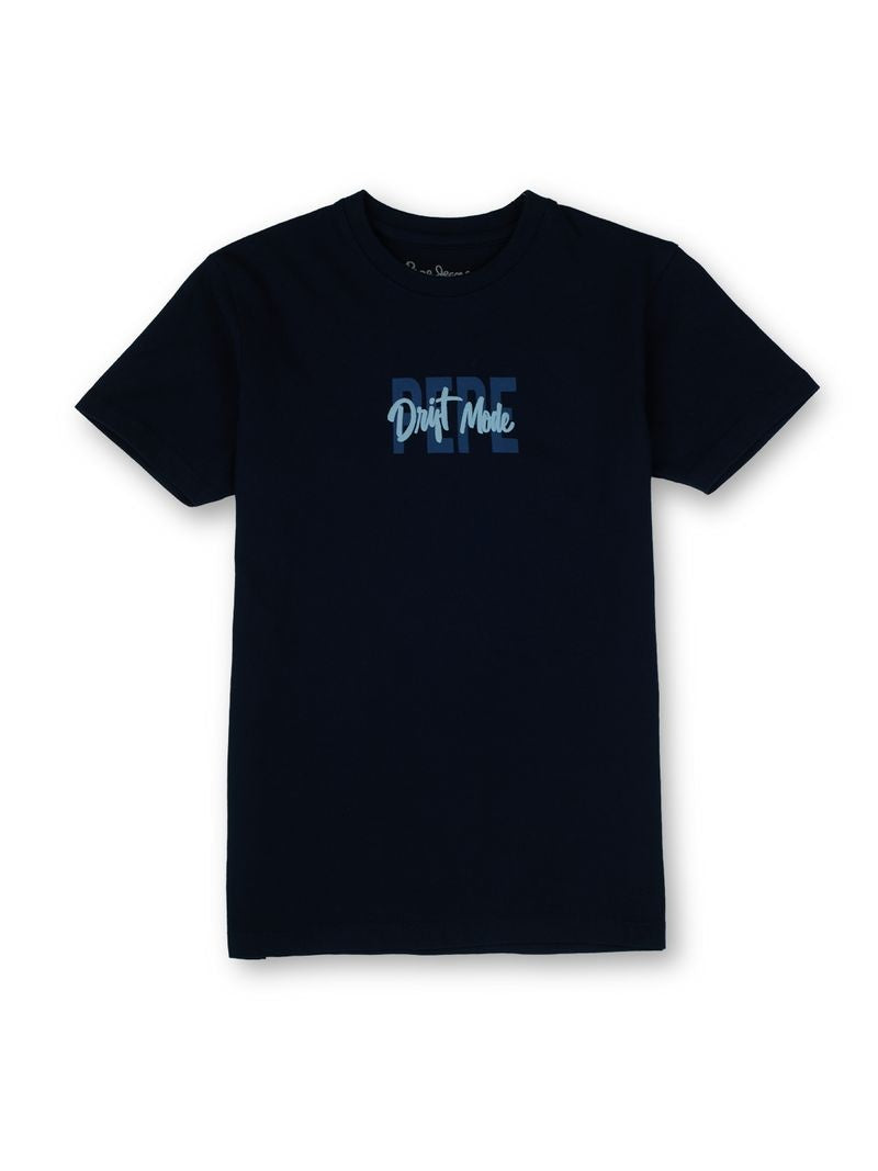 Boys Navy Graphic Print Regular Fit T-Shirt
