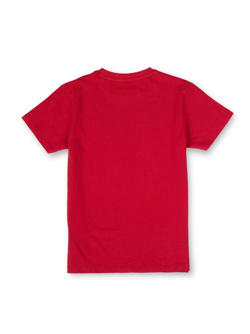 Boys Red Graphic Print Regular Fit T-Shirt Everyday