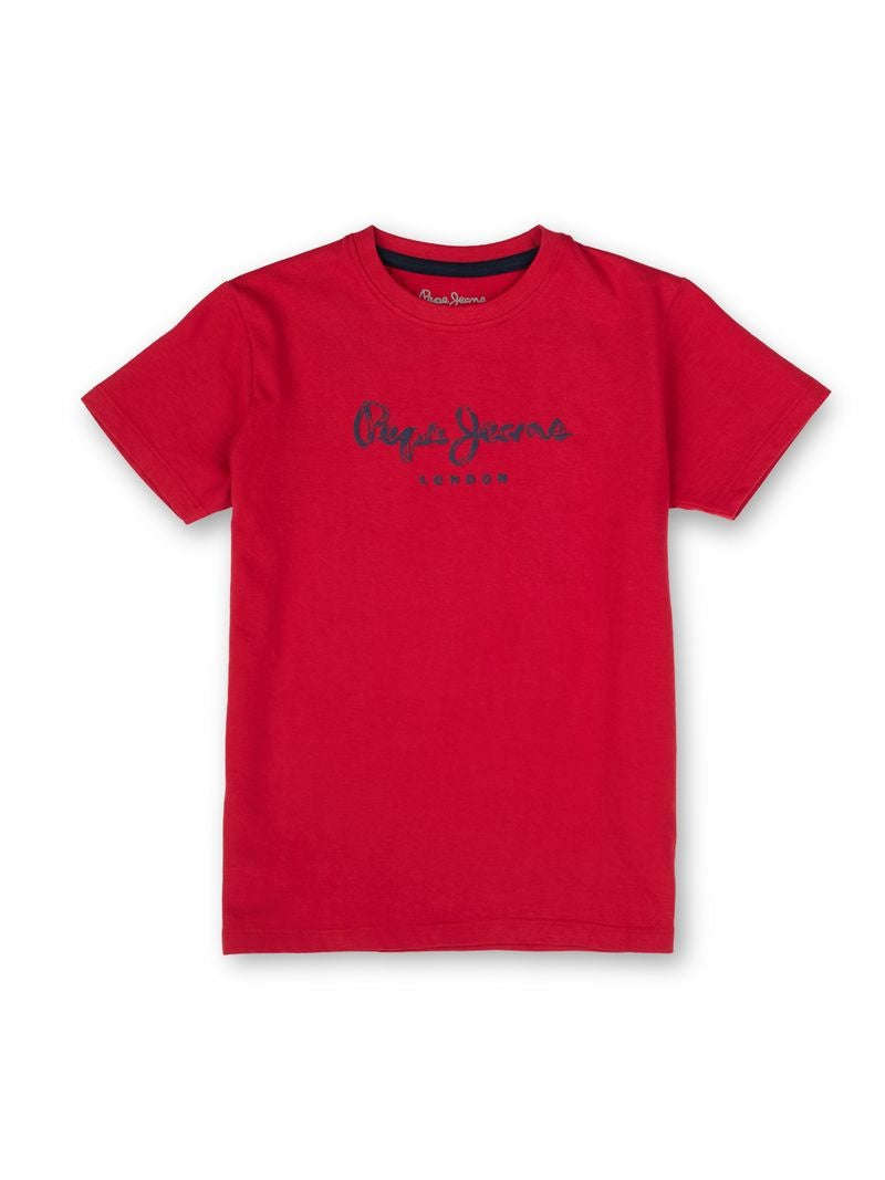 Boys Red Graphic Print Regular Fit T-Shirt Everyday