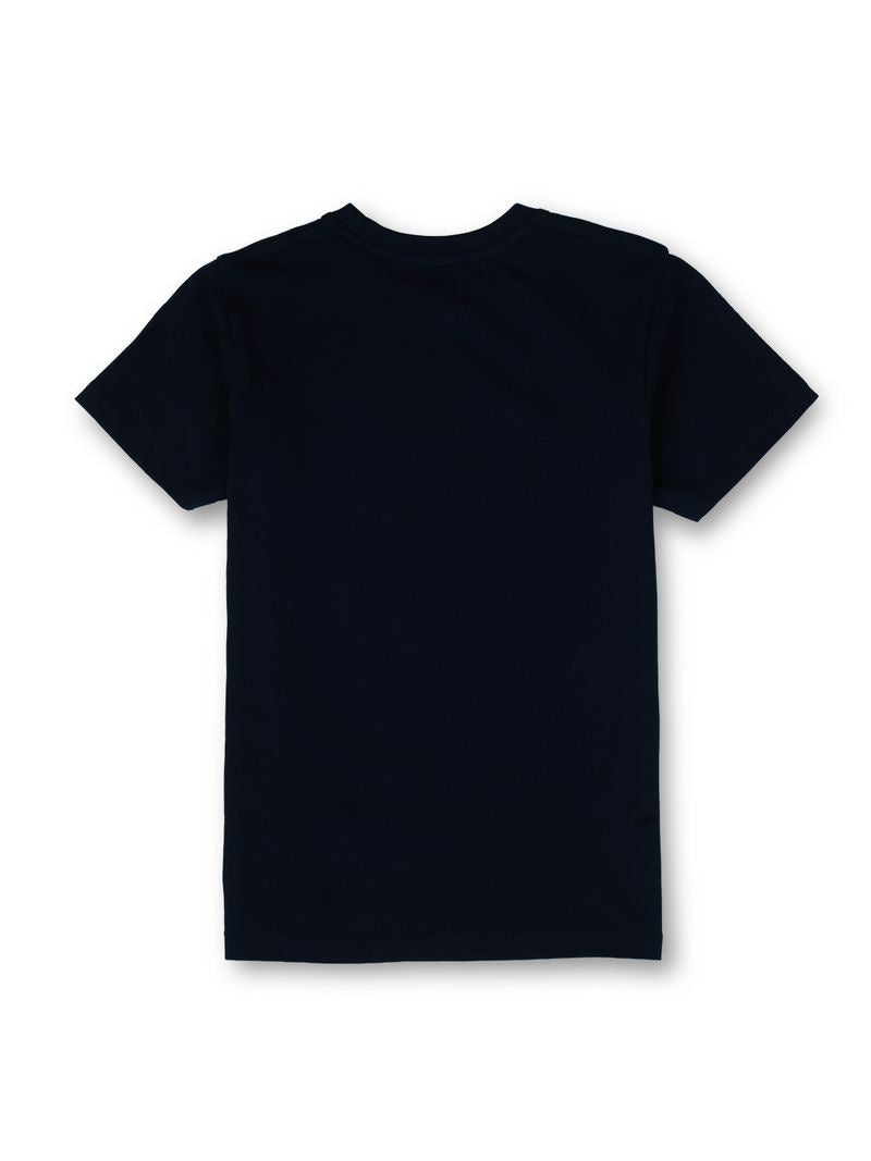 Boys Navy Graphic Print Regular Fit T-Shirt Short Sleeves