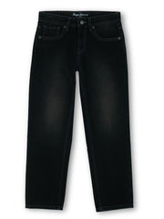 Boys Black Tinted Solid Skinny Fit Jeans