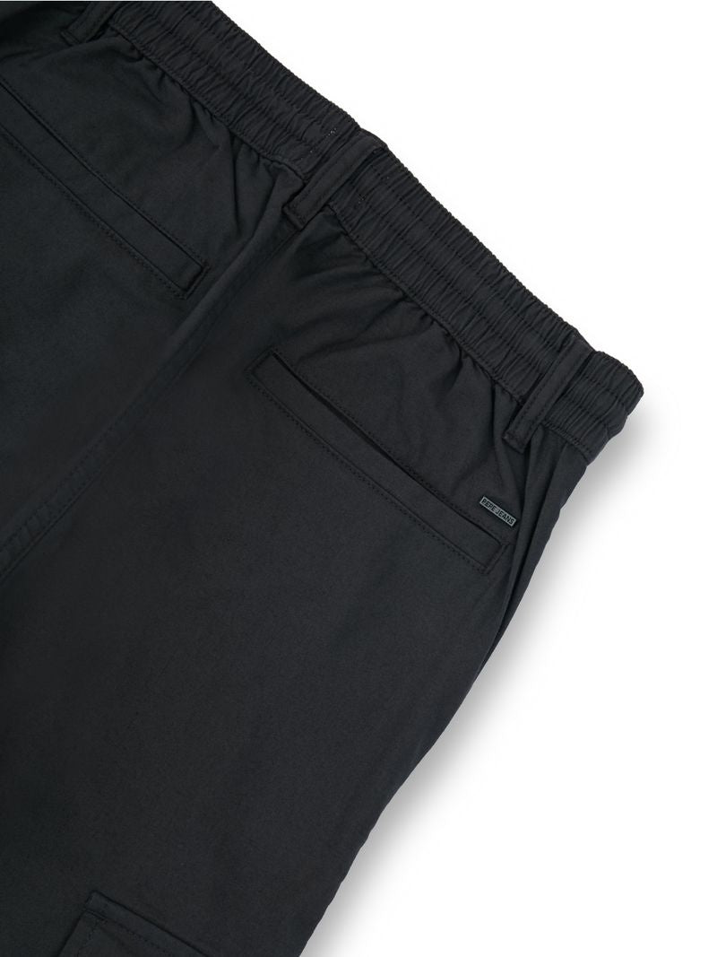 Boys Charcoal Solid Skinny Fit Cargo