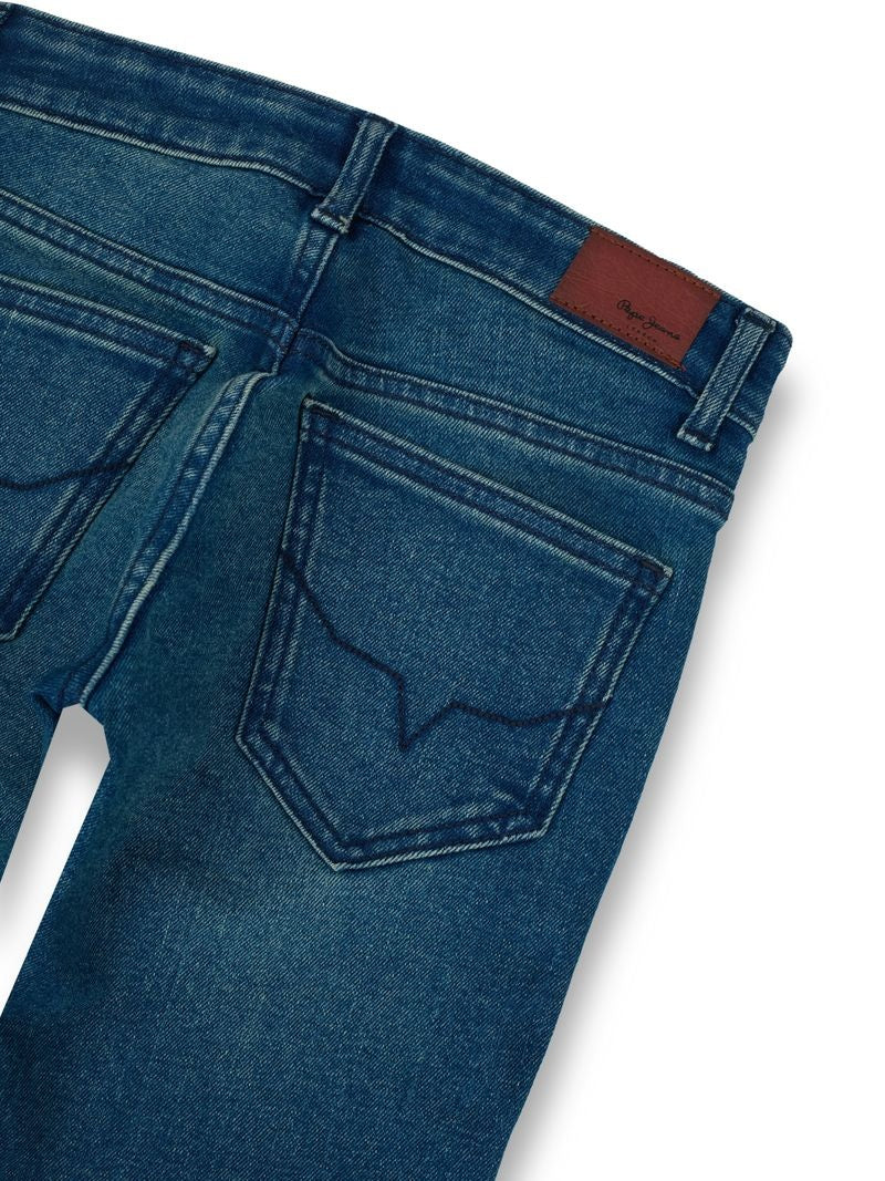 Boys Medium Tint Solid Slim Fit Jeans