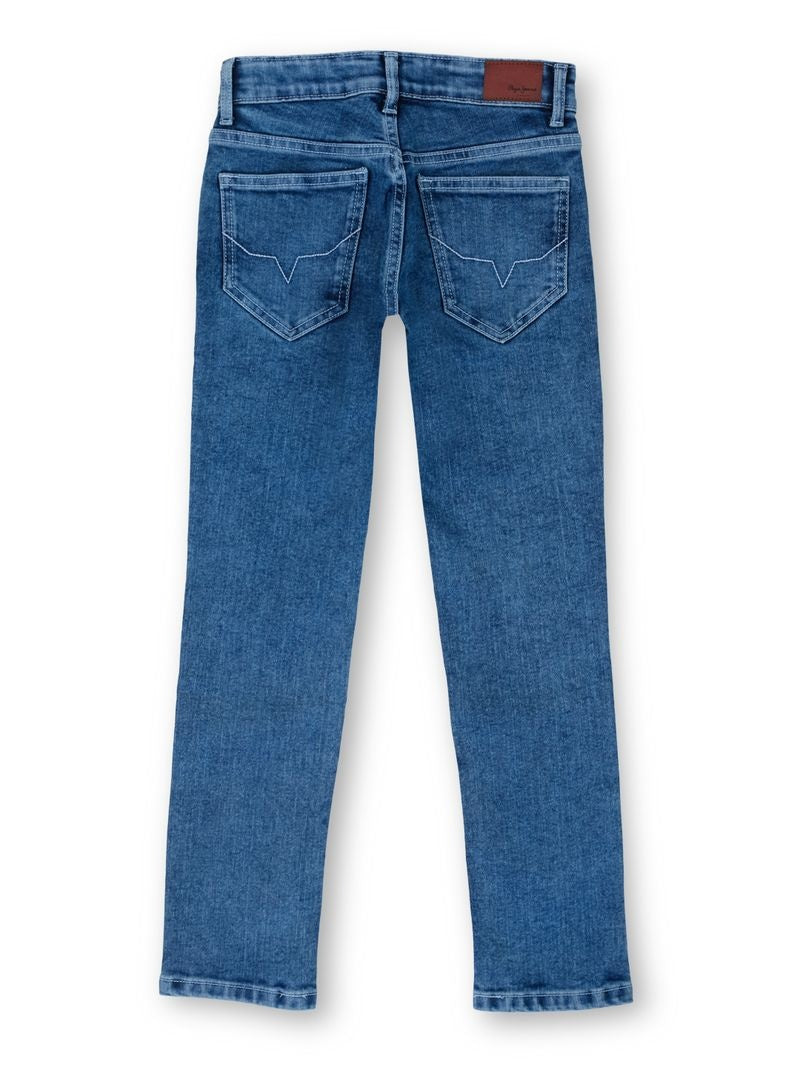 Boys Light Used Solid Slim Fit Jeans