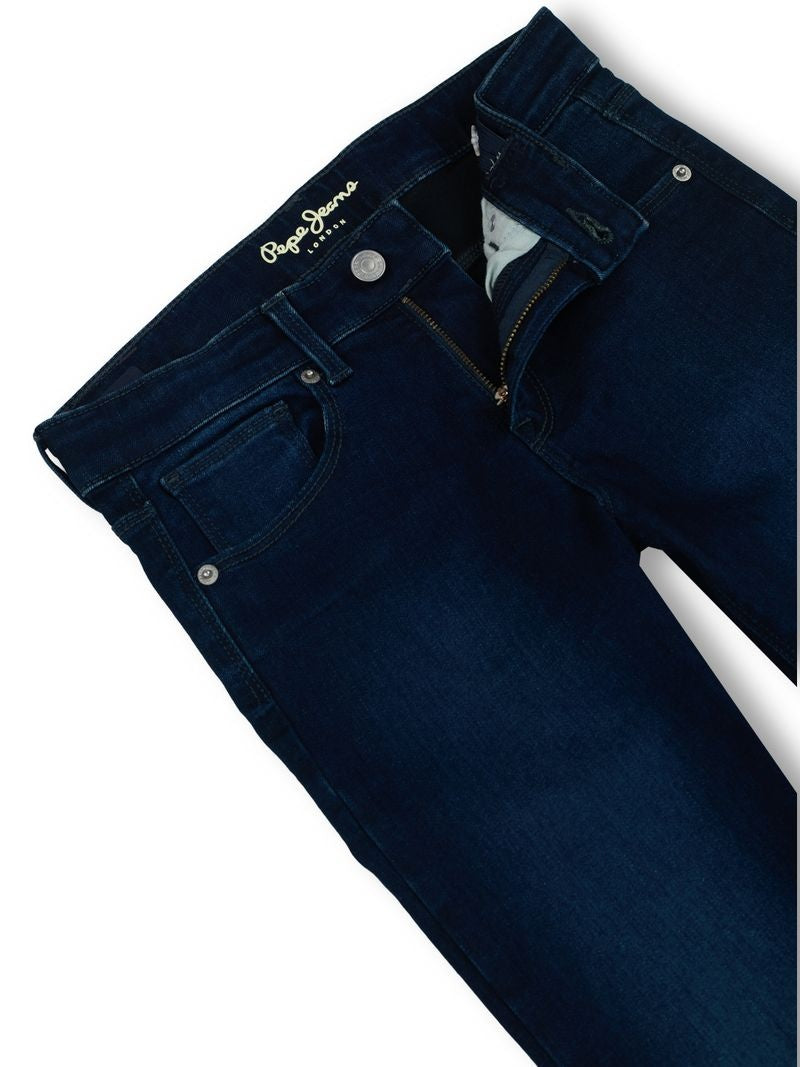 Boys Dark Tint Solid Skinny Fit Jeans