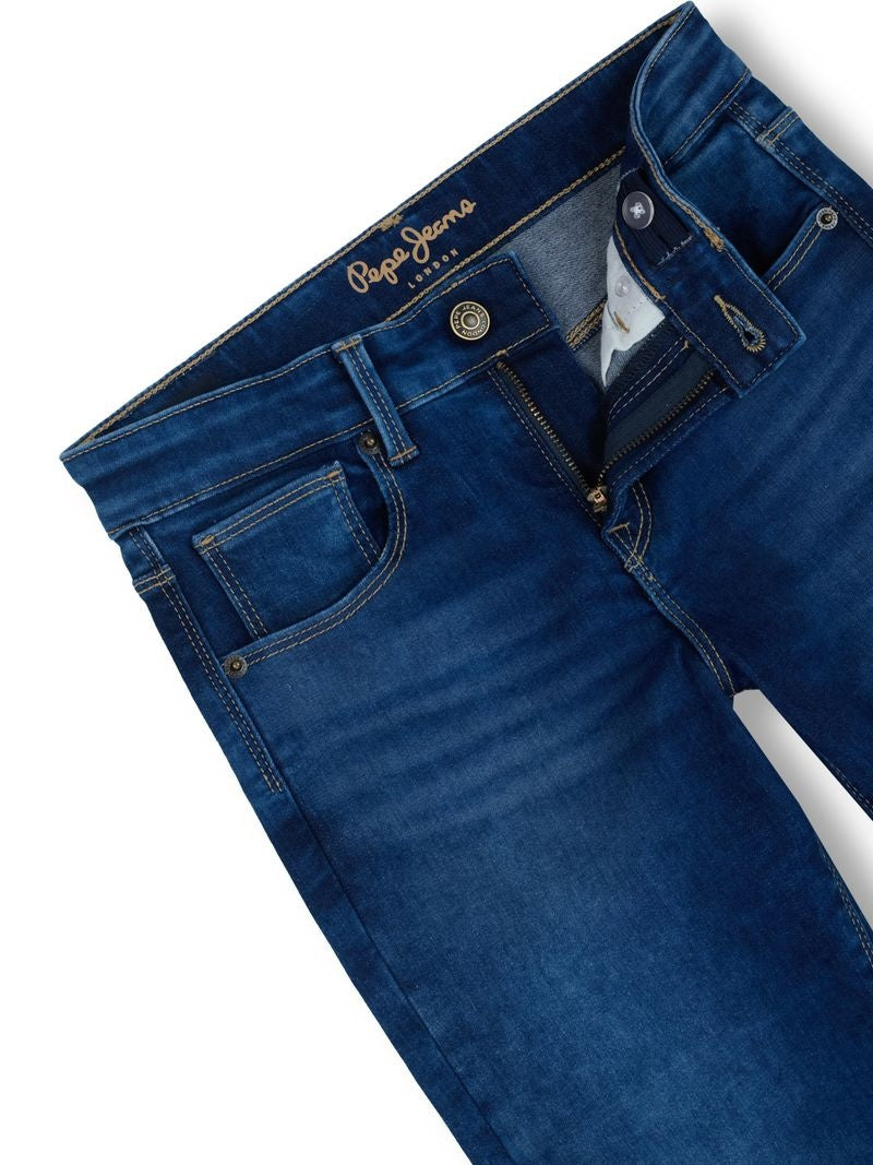 Boys Medium Used Solid Skinny Fit Jeans