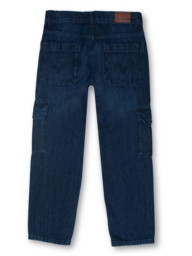 Boys Raw Rinse Solid Baggy Fit Jeans
