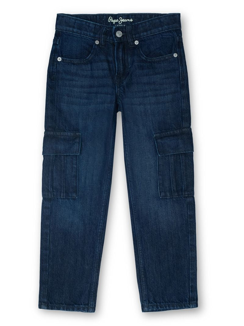 Boys Raw Rinse Solid Baggy Fit Jeans