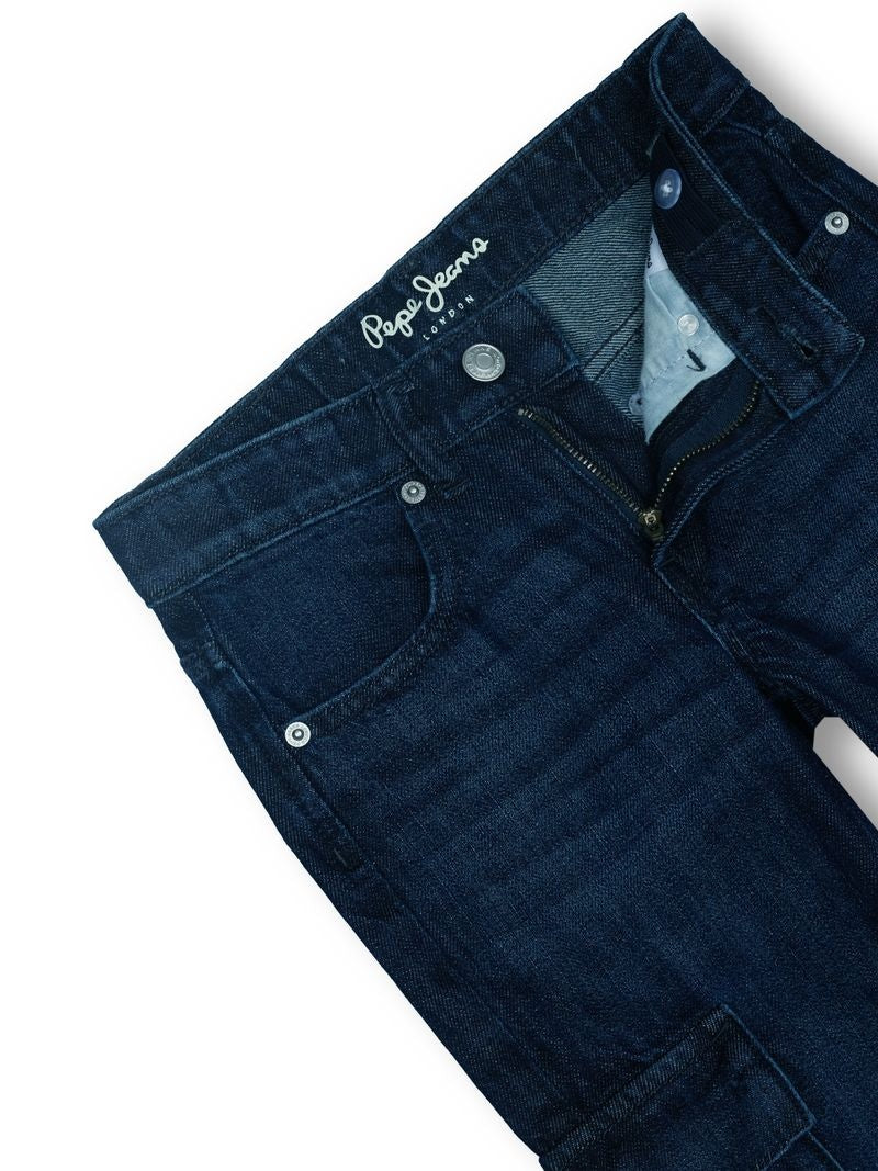 Boys Raw Rinse Solid Baggy Fit Jeans