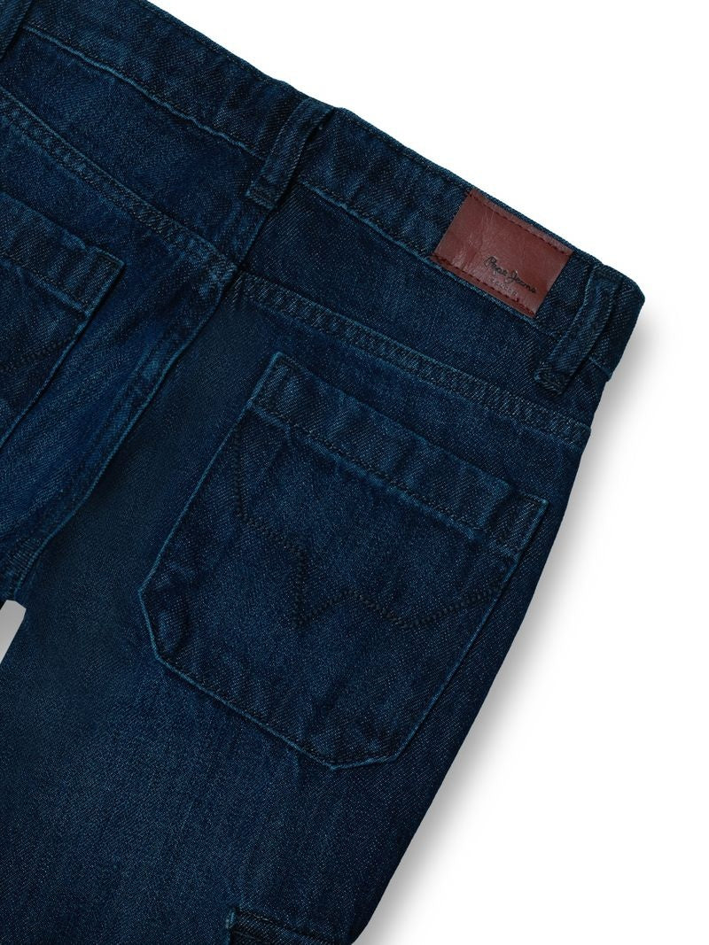 Boys Raw Rinse Solid Baggy Fit Jeans