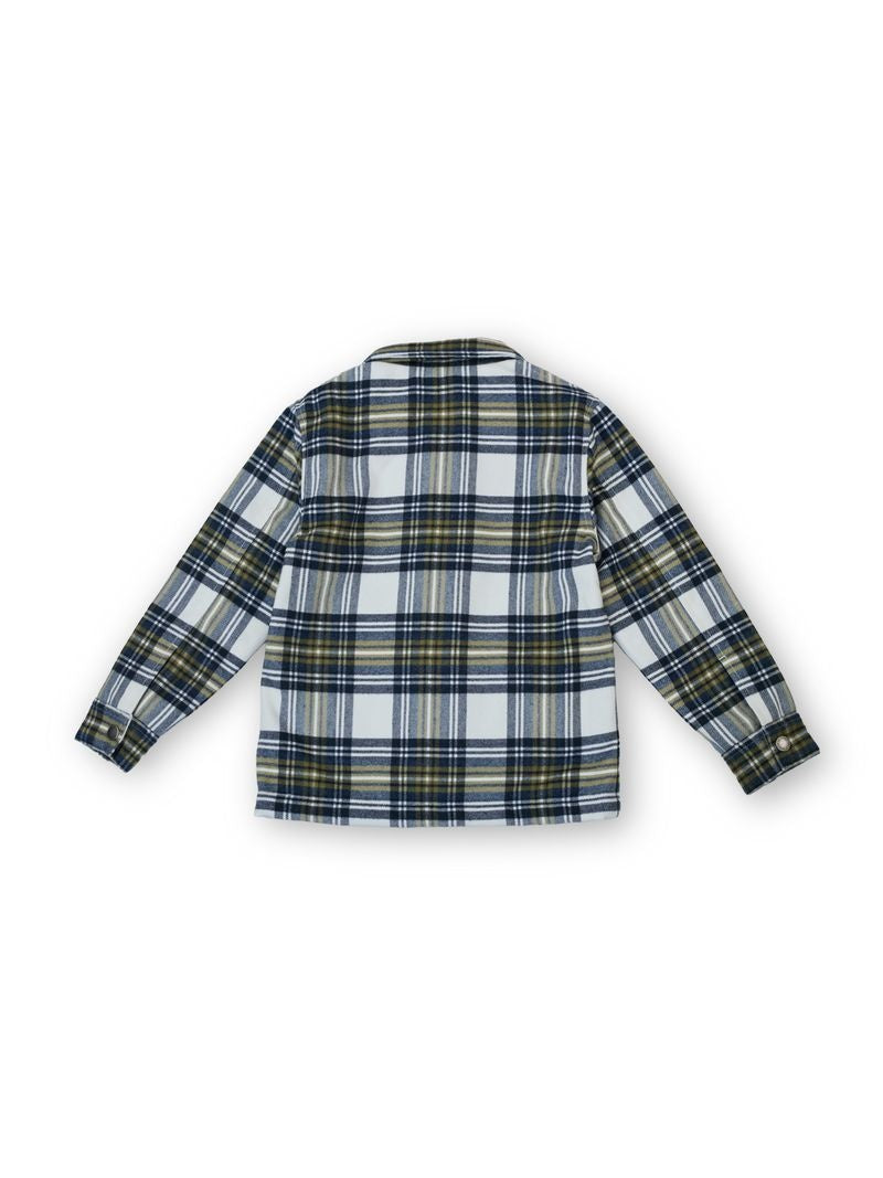Boys Off White Solid Regular Fit Jacket