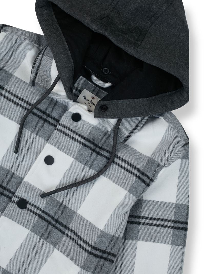 Boys Grey Solid Regular Fit Jacket