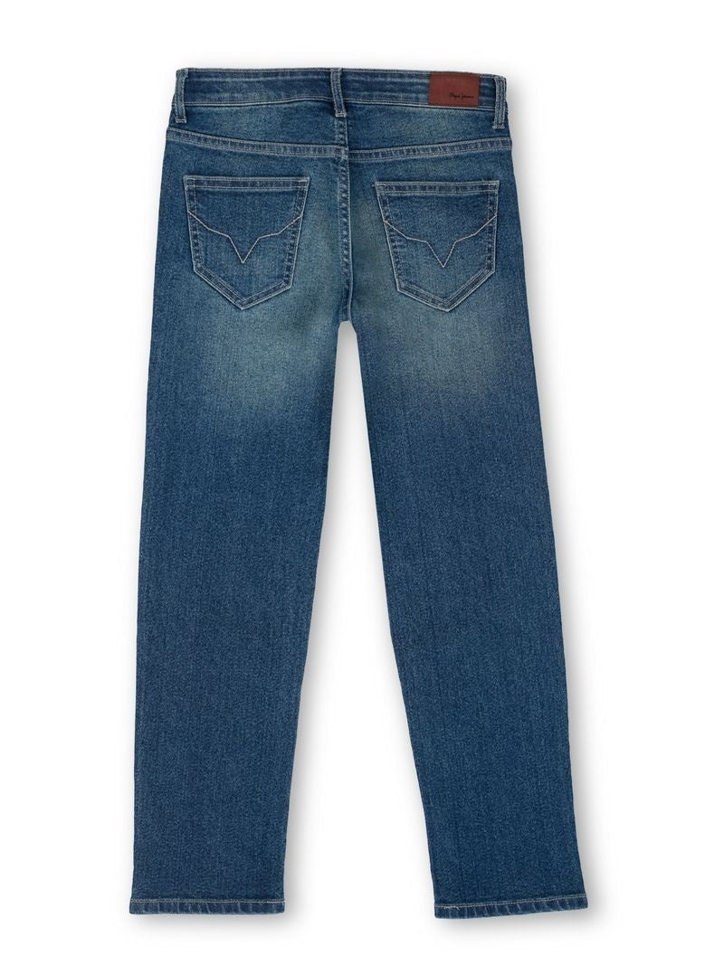 Boys Light Tint Used Solid Skinny Fit Jeans