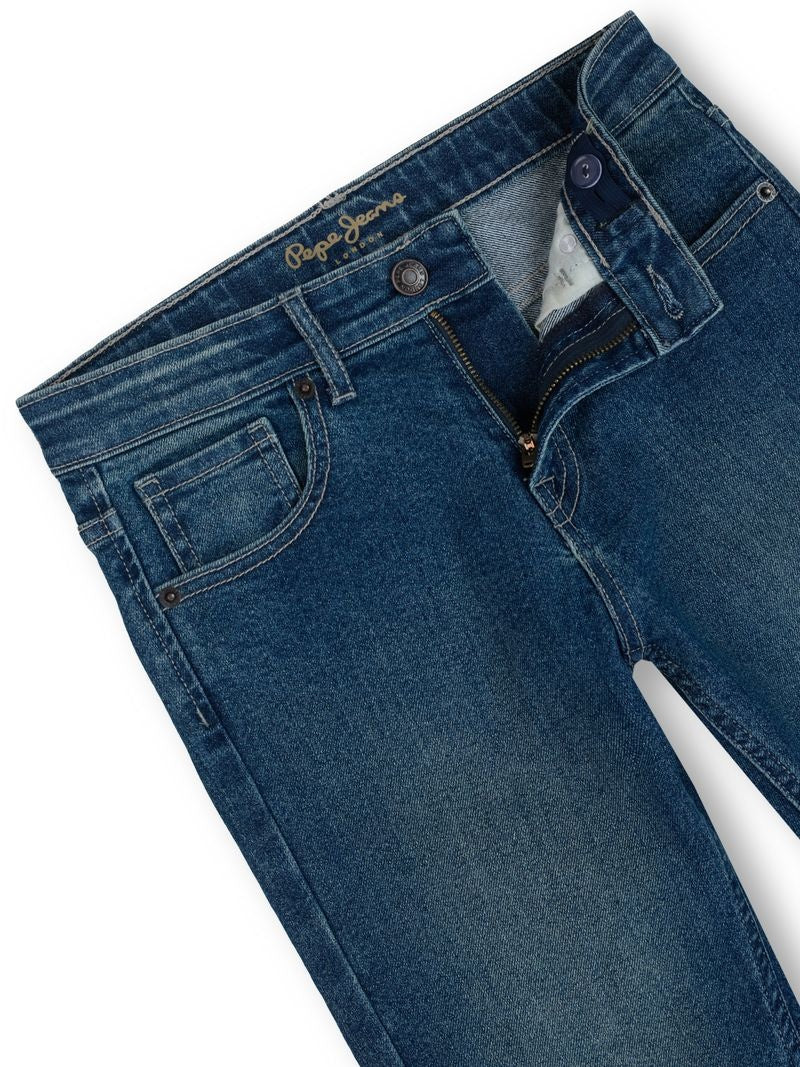 Boys Light Tint Used Solid Skinny Fit Jeans