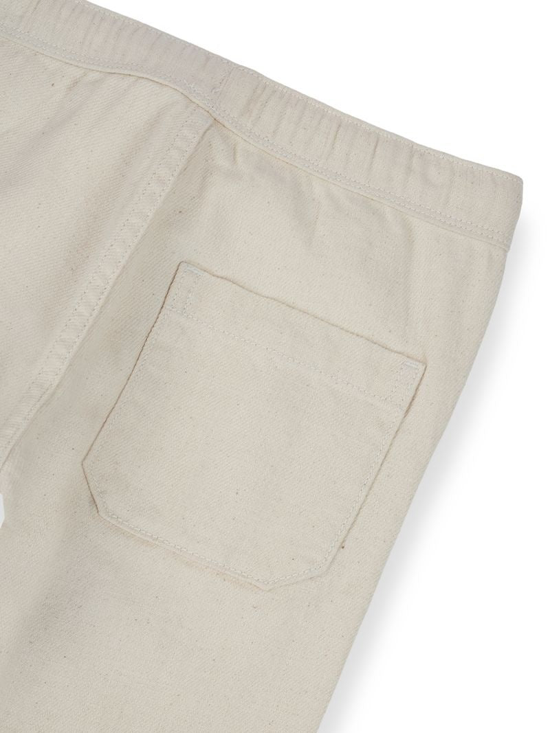 Boys Ecru Solid Skinny Fit Jeans
