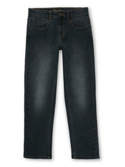 Boys Medium Grey Used Solid Skinny Fit Jeans