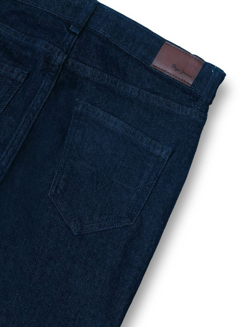 Boys Dark Raw Solid Skinny Fit Jeans