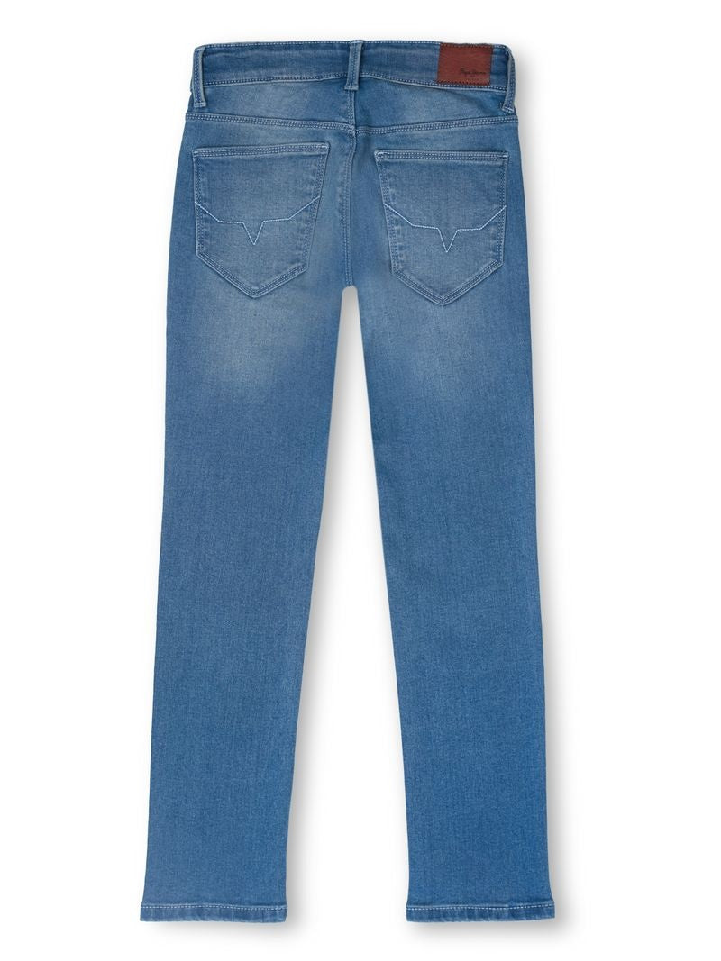 Boys Light Used Solid Slim Fit Jeans Everyday