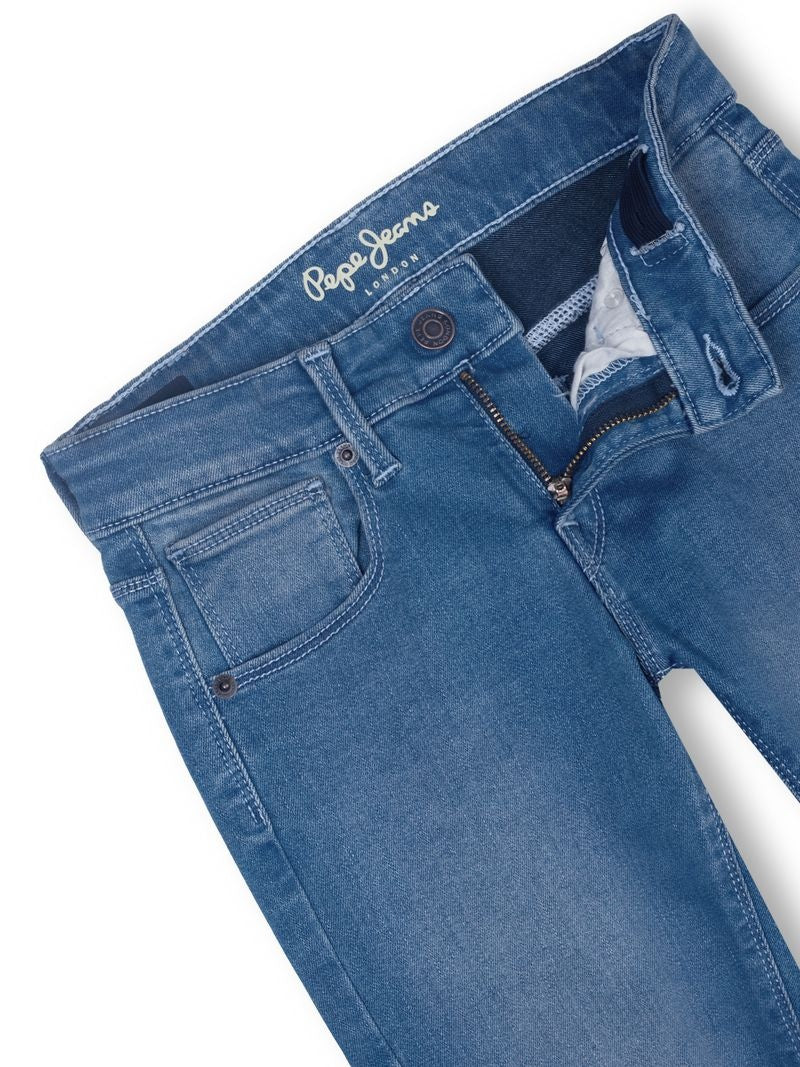 Boys Light Used Solid Slim Fit Jeans Everyday
