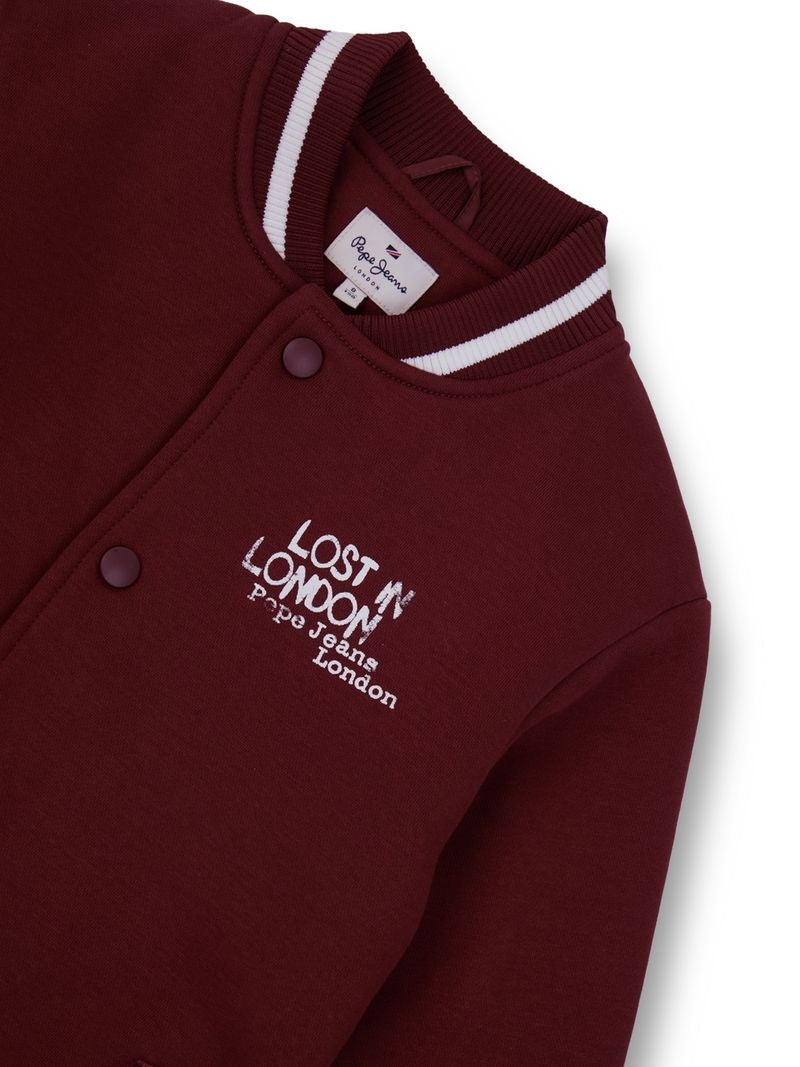 Boys Brown Solid Regular Fit Jacket