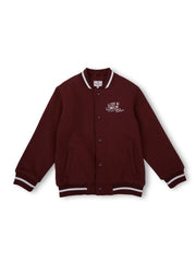 Boys Brown Solid Regular Fit Jacket