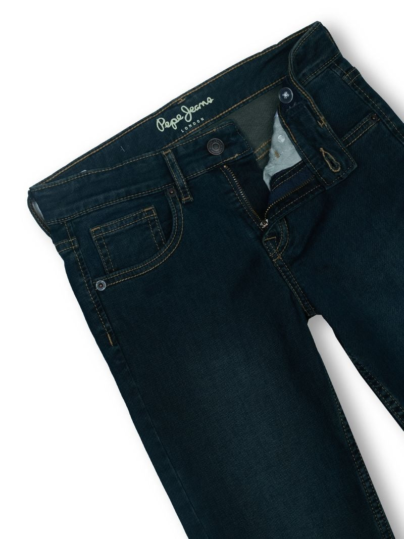Boys Med Used Tint Solid Skinny Fit Jeans