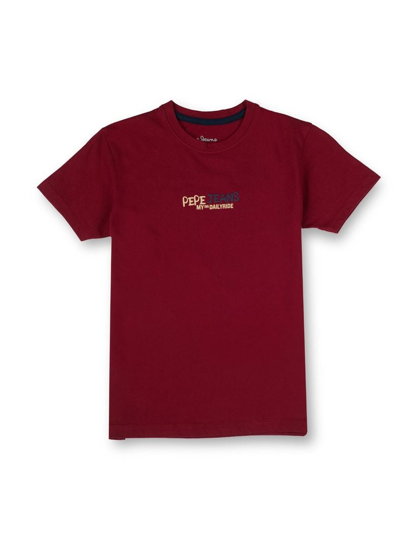 Boys Rugby Red Graphic Print Regular Fit T-Shirt