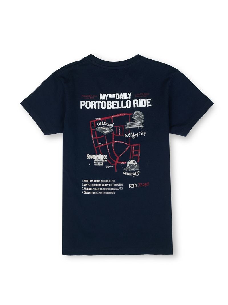 Boys Navy Graphic Print Regular Fit T-Shirt Everyday