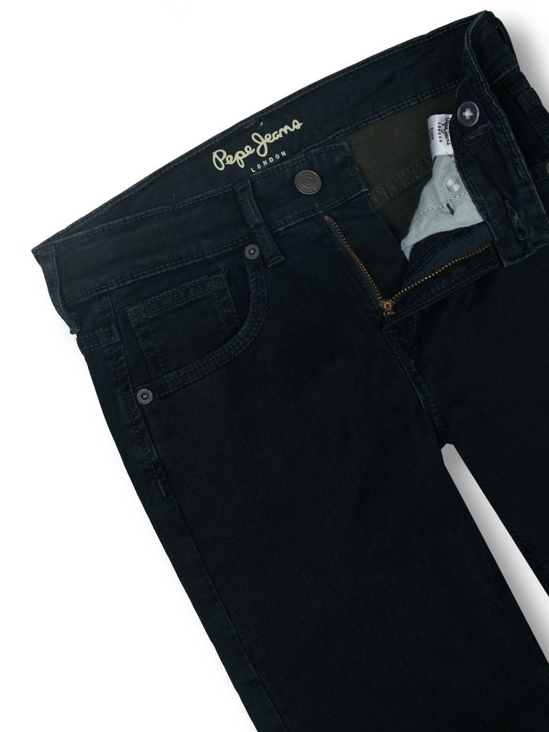 Boys Black Tinted Solid Skinny Fit Jeans Everyday