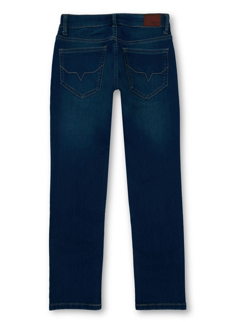 Boys Med Tint Used Solid Slim Fit Jeans