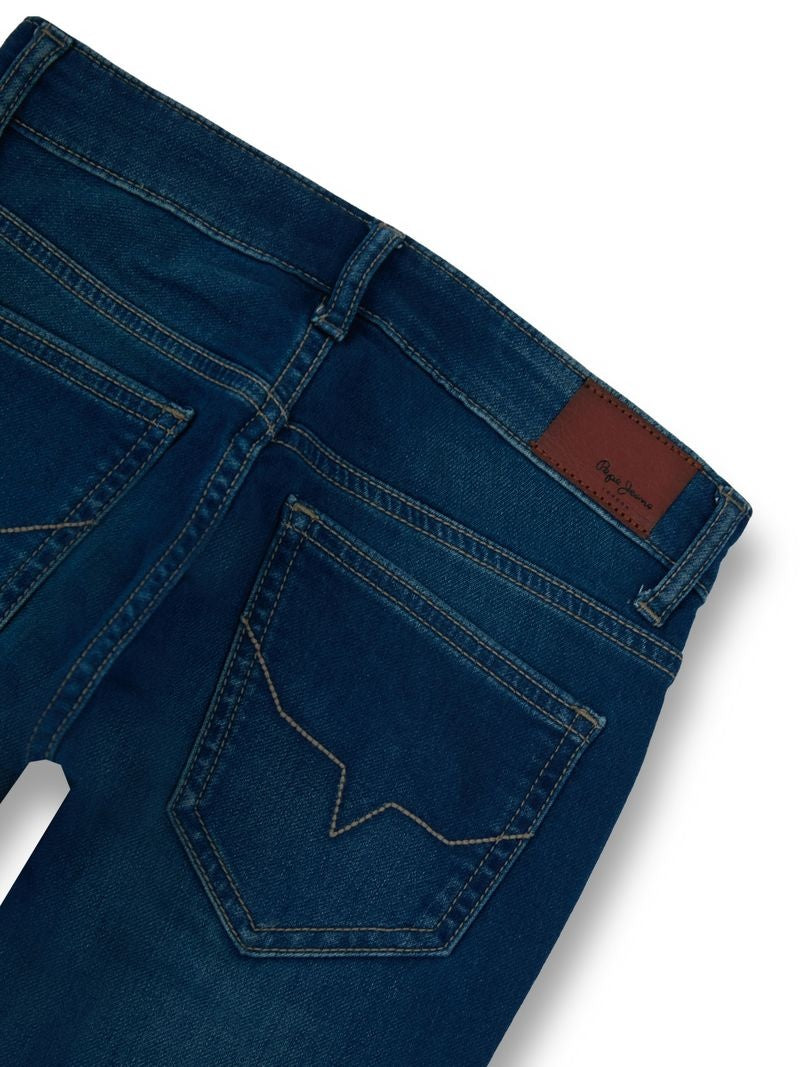 Boys Med Tint Used Solid Slim Fit Jeans