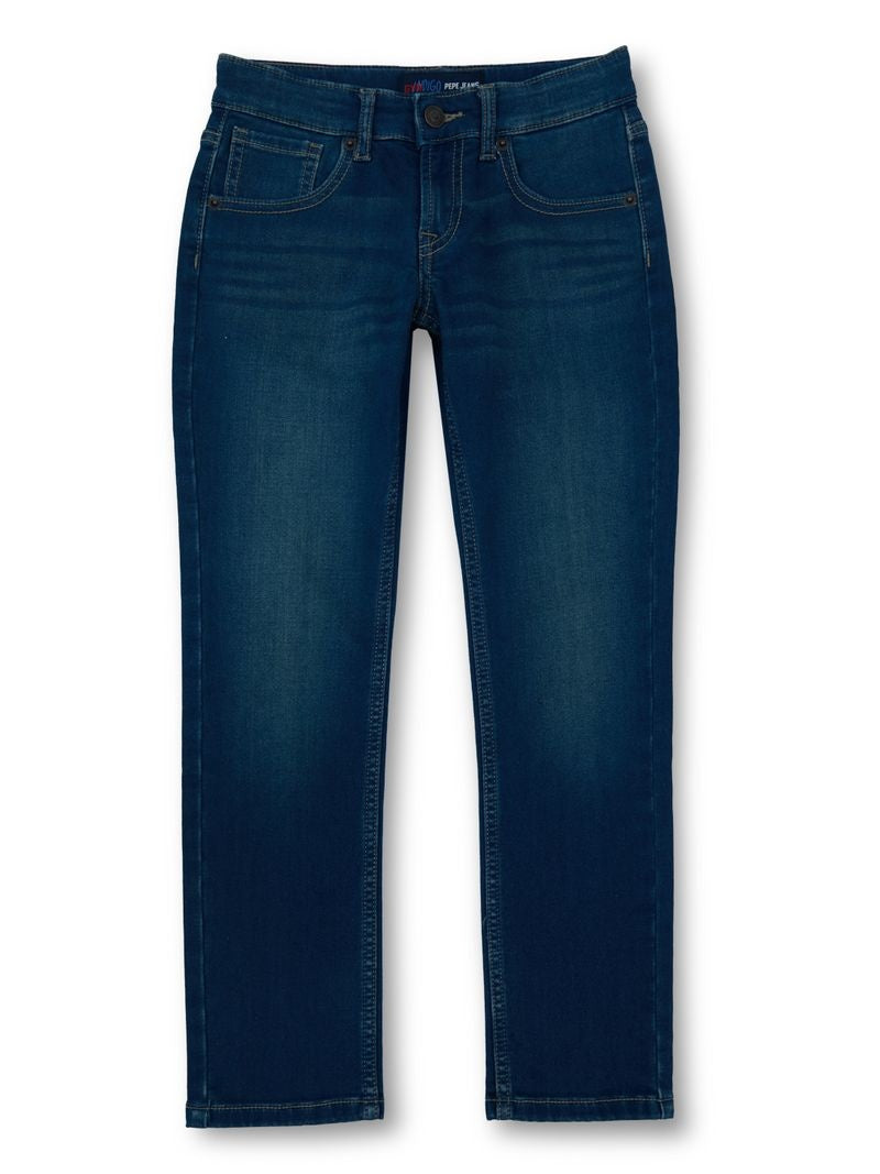 Boys Med Tint Used Solid Slim Fit Jeans