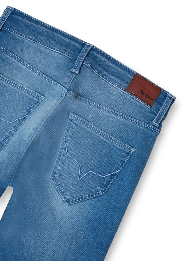 Boys Light Vint Used Solid Skinny Fit Jeans
