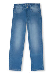 Boys Light Vint Used Solid Skinny Fit Jeans