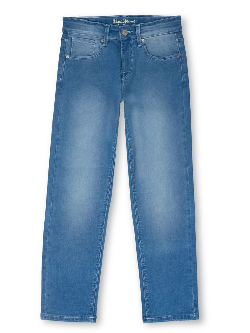 Boys Light Vint Used Solid Skinny Fit Jeans