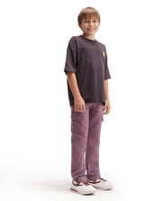 Rare Ones Boys Presso Cargo Fit Cotton Trouser - Dusky Pink