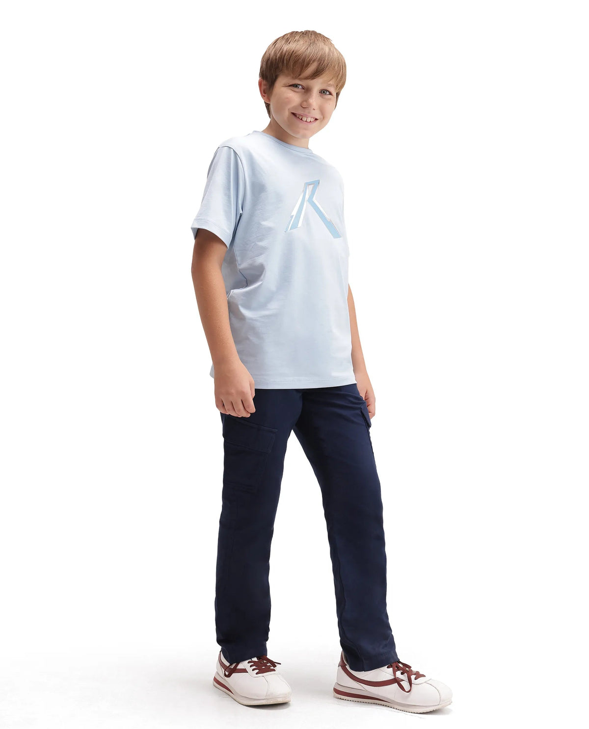 Rare Ones Boys Presso Cargo Fit Cotton Trouser - Dark Navy