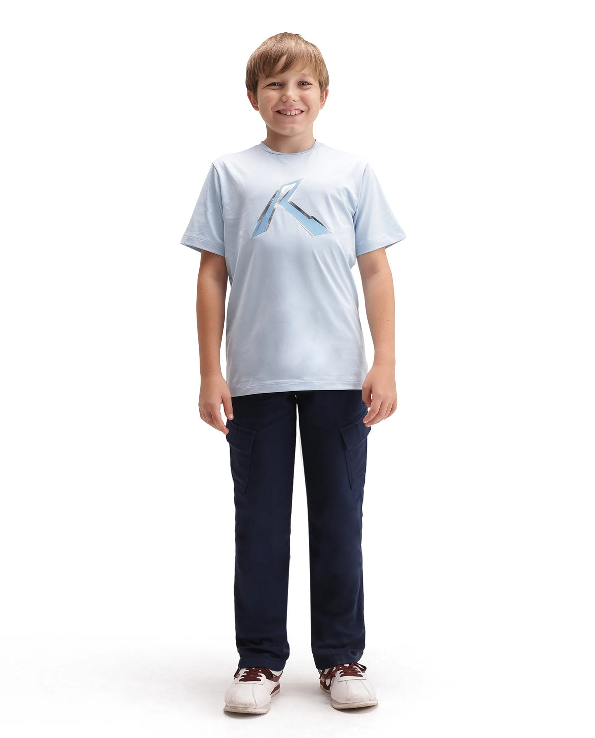 Rare Ones Boys Presso Cargo Fit Cotton Trouser - Dark Navy