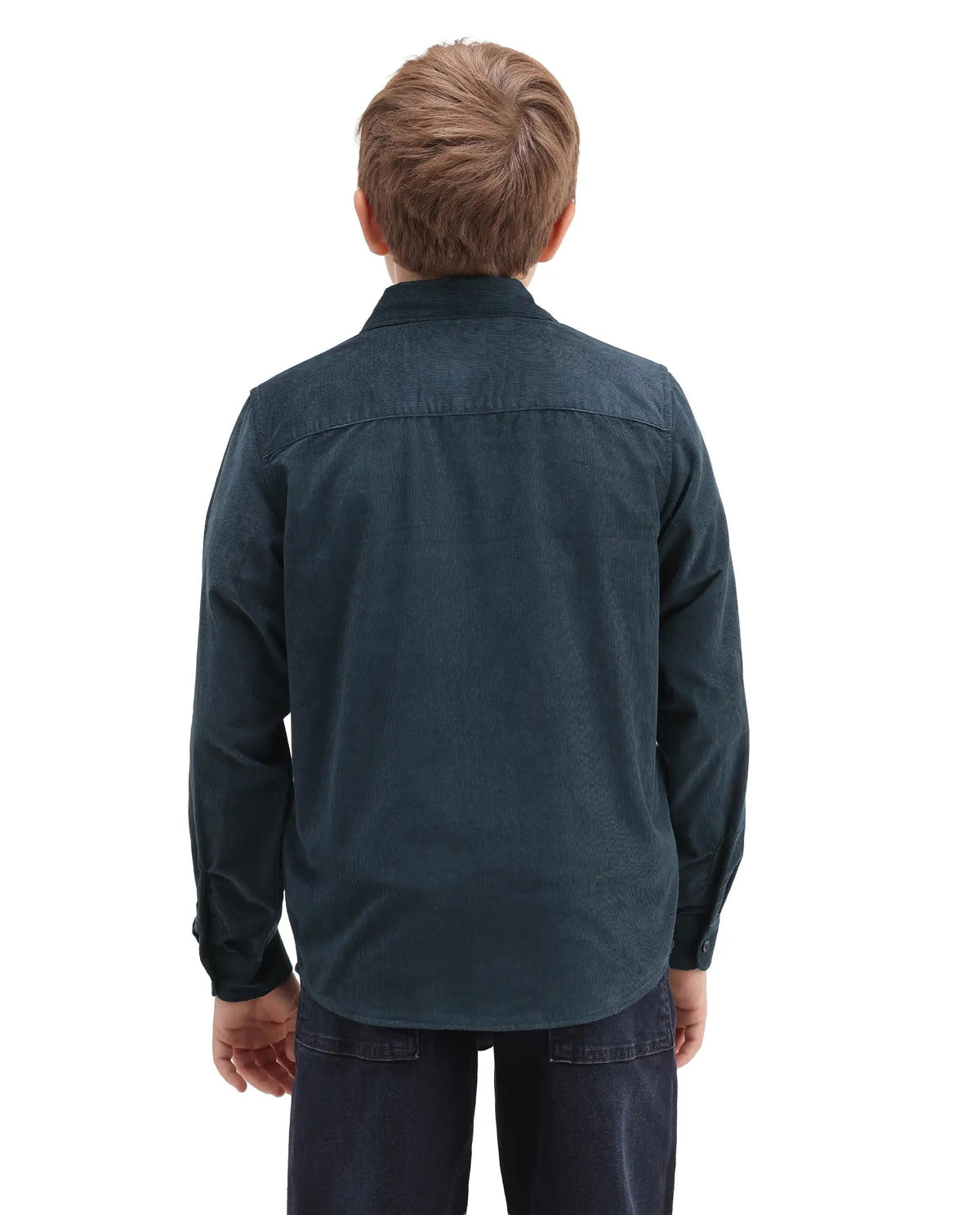 Rare Ones Boys Ceon Regular Fit Cotton Shirt - Teal