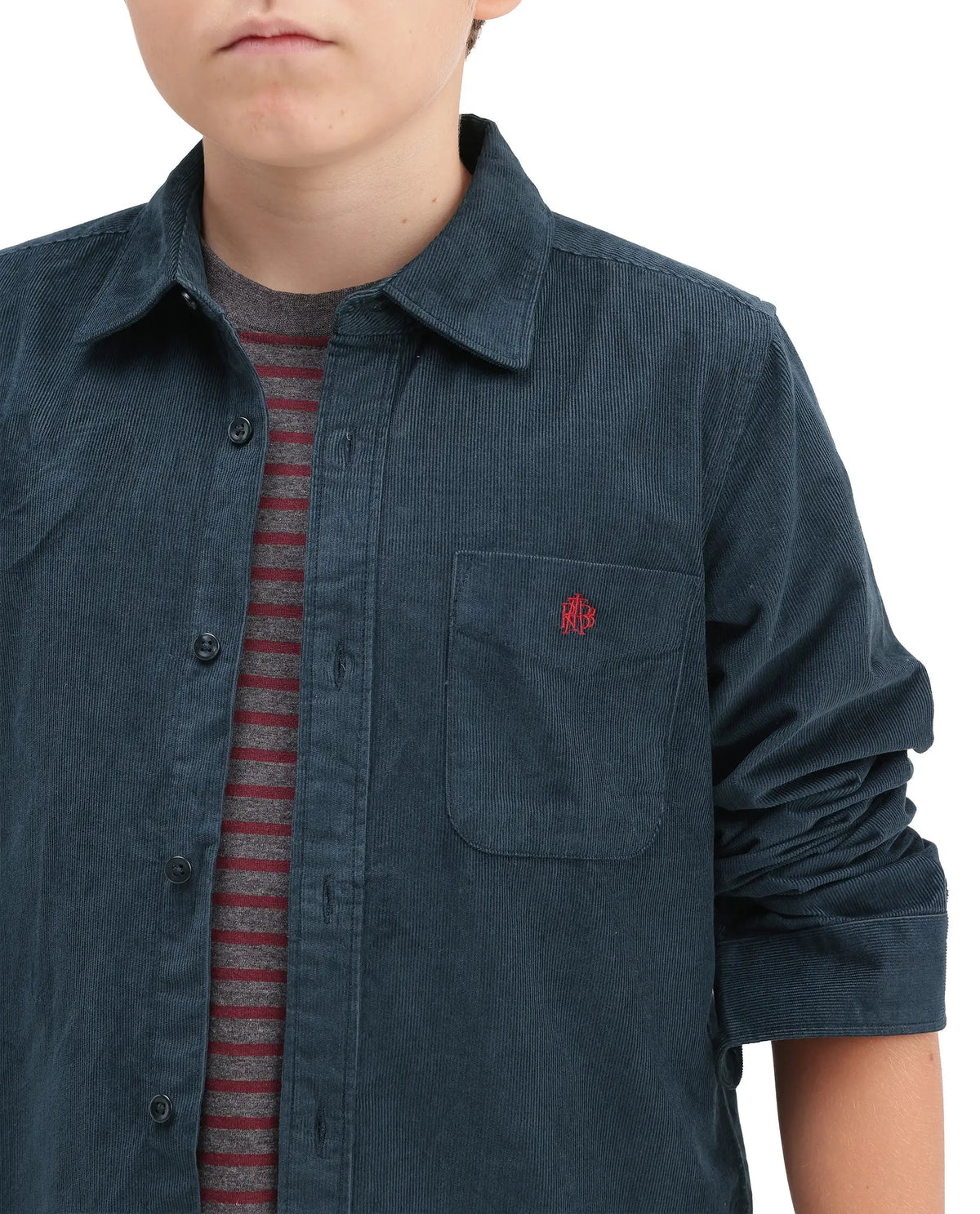 Rare Ones Boys Ceon Regular Fit Cotton Shirt - Teal