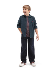 Rare Ones Boys Ceon Regular Fit Cotton Shirt - Teal