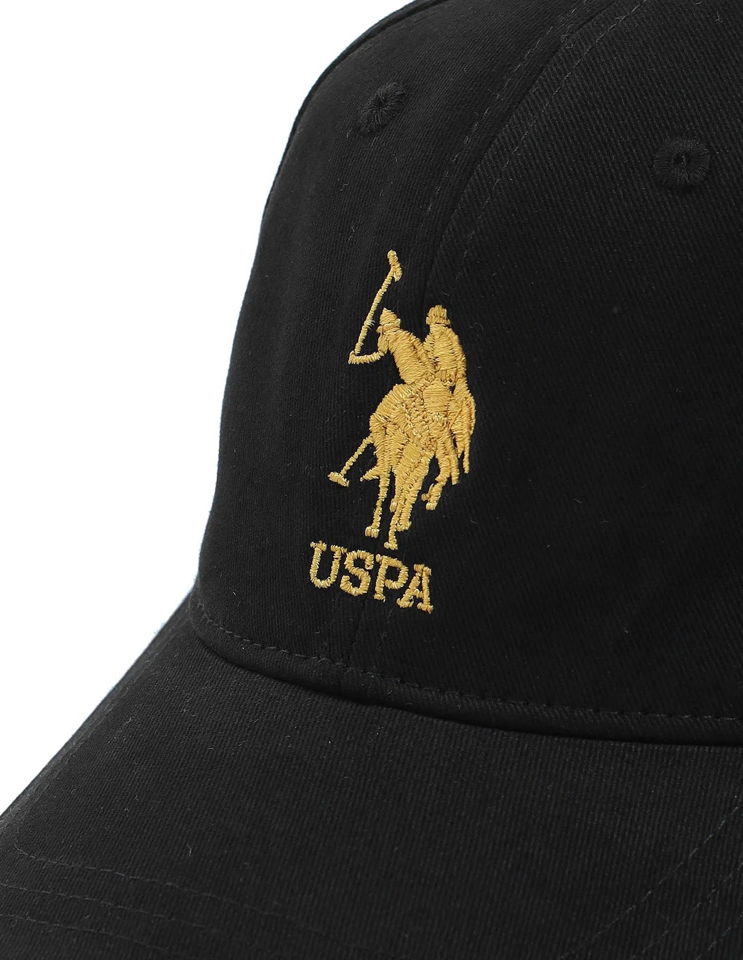 Boys Black Cotton Blend Contrast Logo Cap