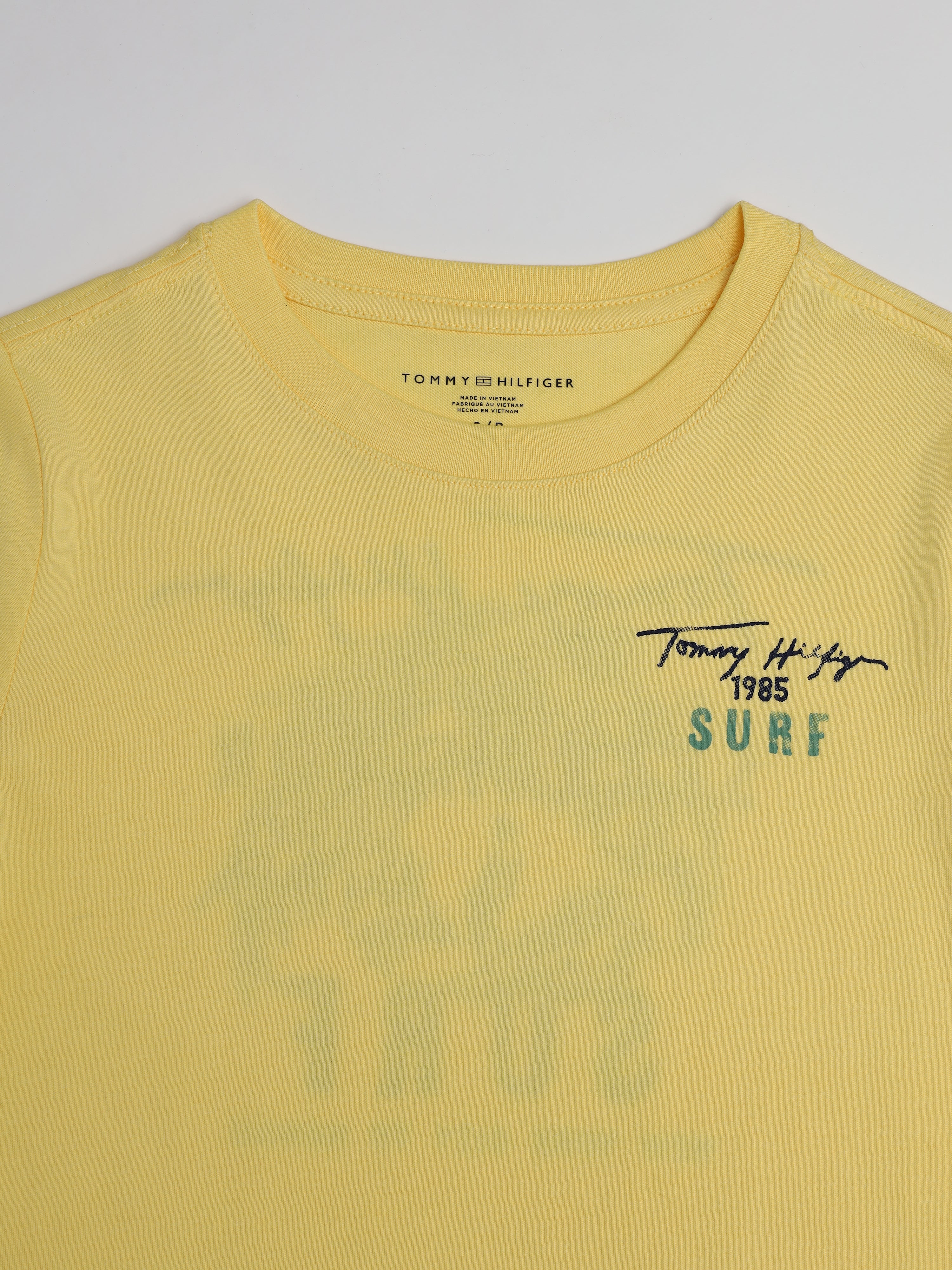 Girls Yellow Graphic Cotton Casual Knit Top