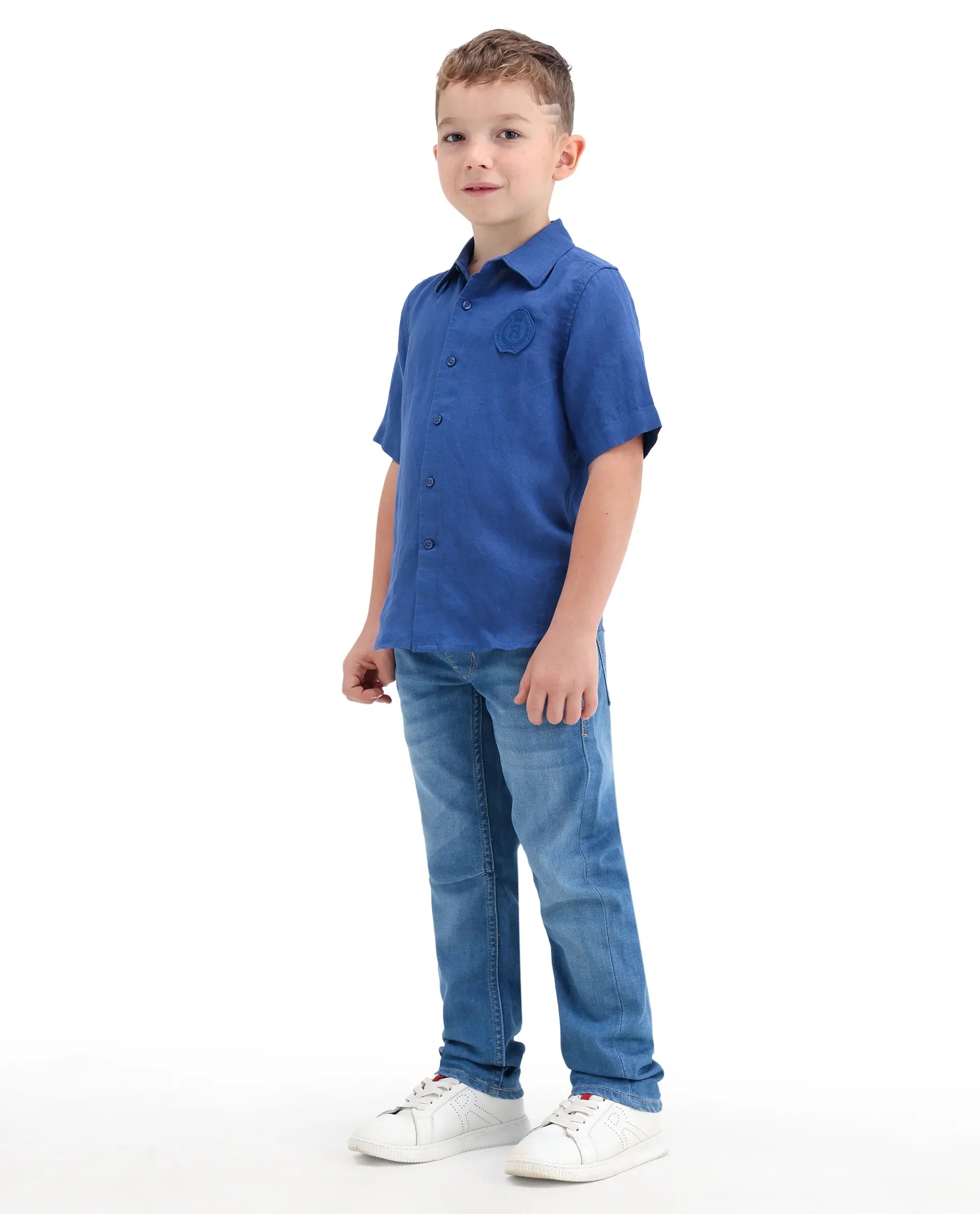Rare Ones Boys Light Blue Pull-On Regular Fit Jeans